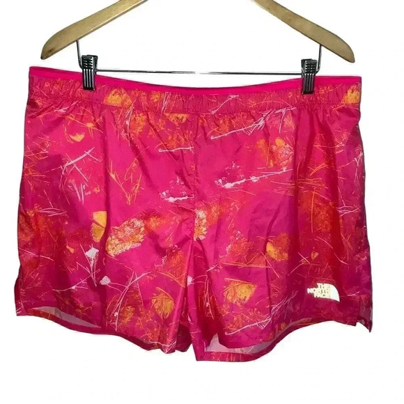 The‎ North Face Men's Limitless Run Shorts PinkOrange Lightweight Breathable XL - Picture 1 of 5